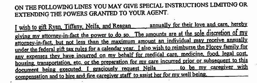 The spectacularly bizarre and exploitative POA clause