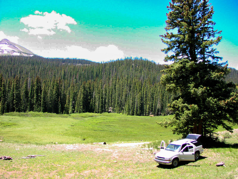 An absolutely stellar campsite in the Rio Grande National Forest