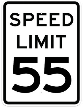 He can drive fifty-five
